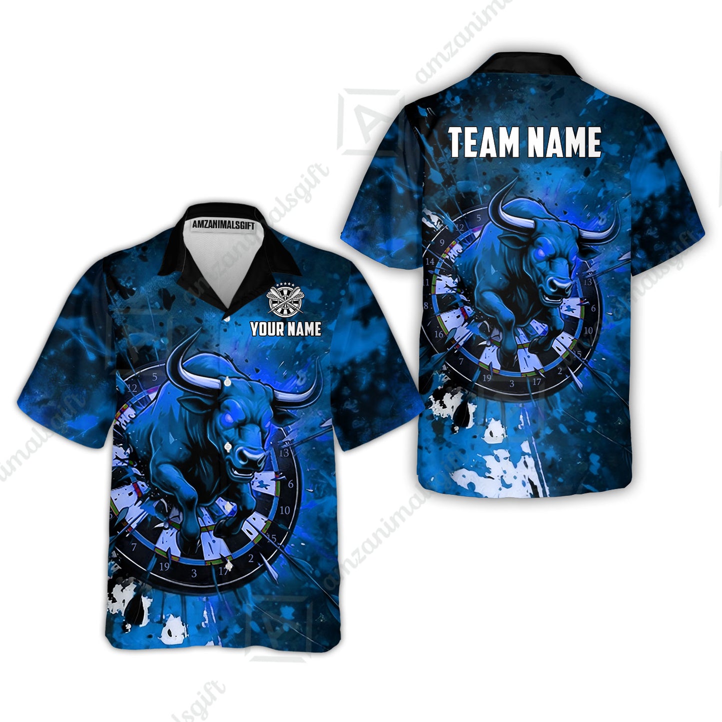 Custom Darts Team Jersey, Personalized Raging Bull Jersey Shirt For Players With Name & Team Name