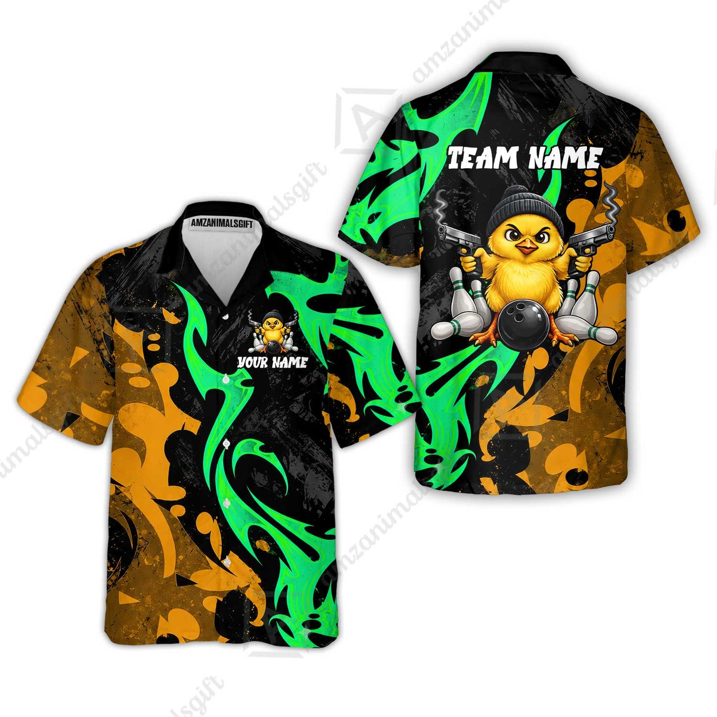 Custom Bowling Jersey Polo Shirt, Baby Gangsters, Custom Bowling Jersey Team Shirt For Players With Name and Team Name