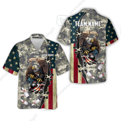 Custom Bowling Jersey Polo Shirt, All Gave Some Bowling, Personalized Name & Team Name