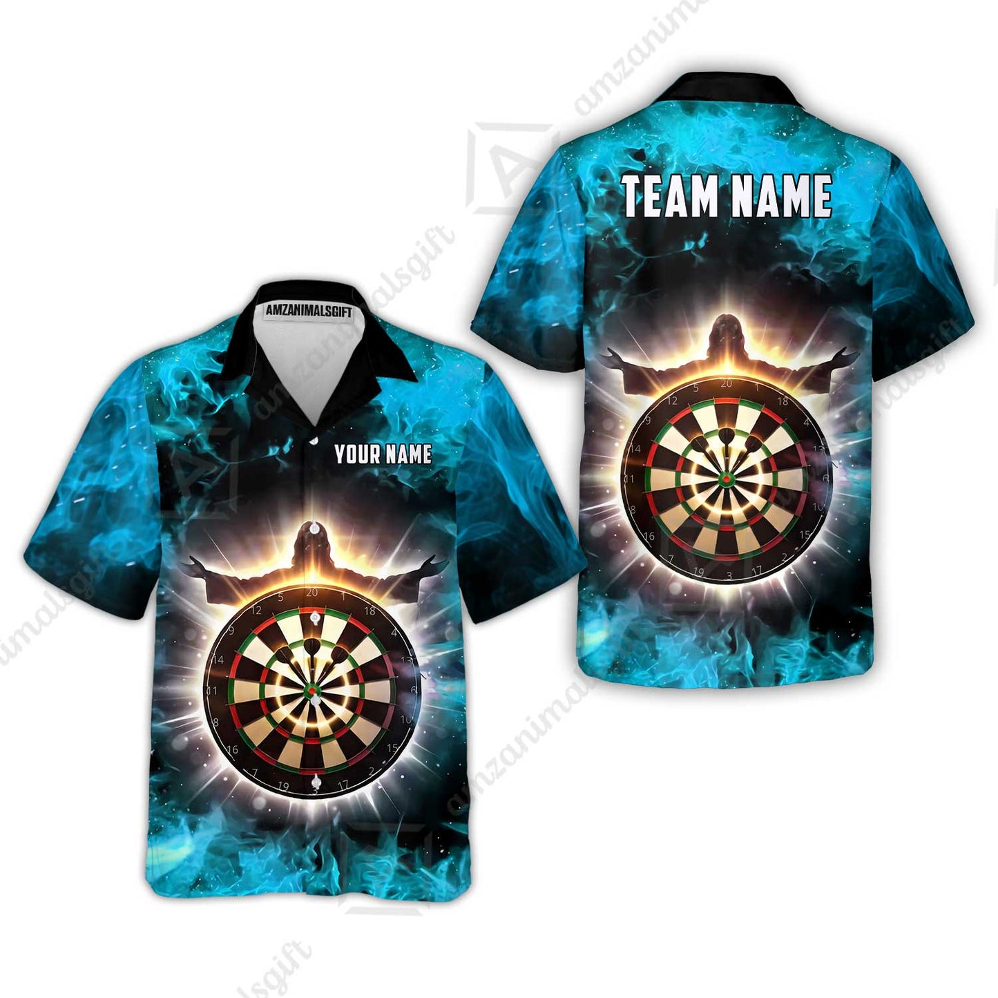 Custom Darts Team Jersey, Personalized Heavenly Strike Dart Polo Shirt For Players With Name & Team Name