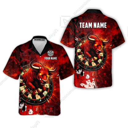 Custom Darts Team Jersey, Personalized Raging Bull Jersey Shirt For Players With Name & Team Name
