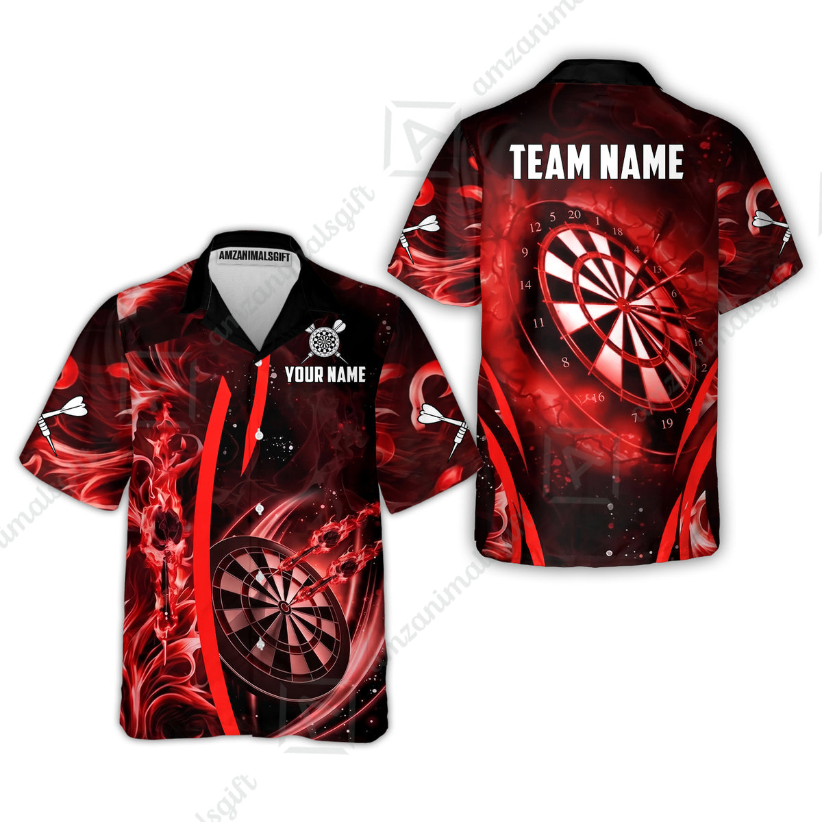 Custom Darts Jersey Polo Shirt, Vibrant Neon Darts, Custom Dart Jersey Team Shirt For Players With Name & Team Name