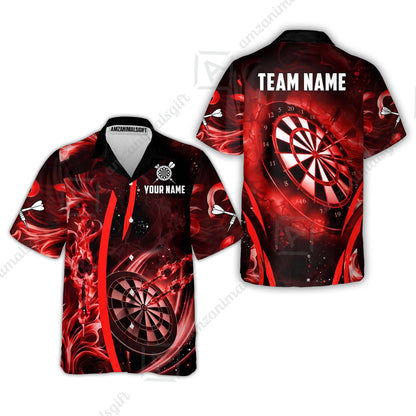 Custom Darts Jersey Polo Shirt, Vibrant Neon Darts, Custom Dart Jersey Team Shirt For Players With Name & Team Name