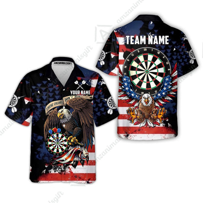Customized Americana Eagle These Colors Don't Run Darts Jersey, Personalized Name And Team Name For Dart Players