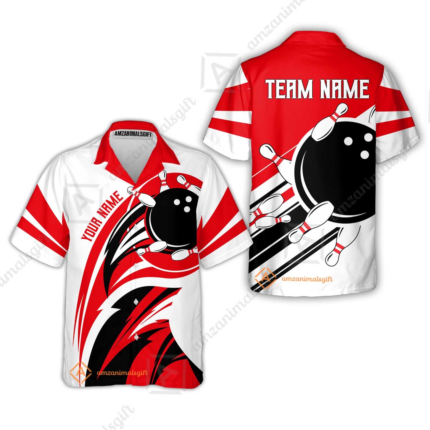 Custom Bowling Team Jersey, Bowling Player Jersey Multicolor Polo Quarter-Zip Shirts, Custom Bowling Uniforms Jerseys