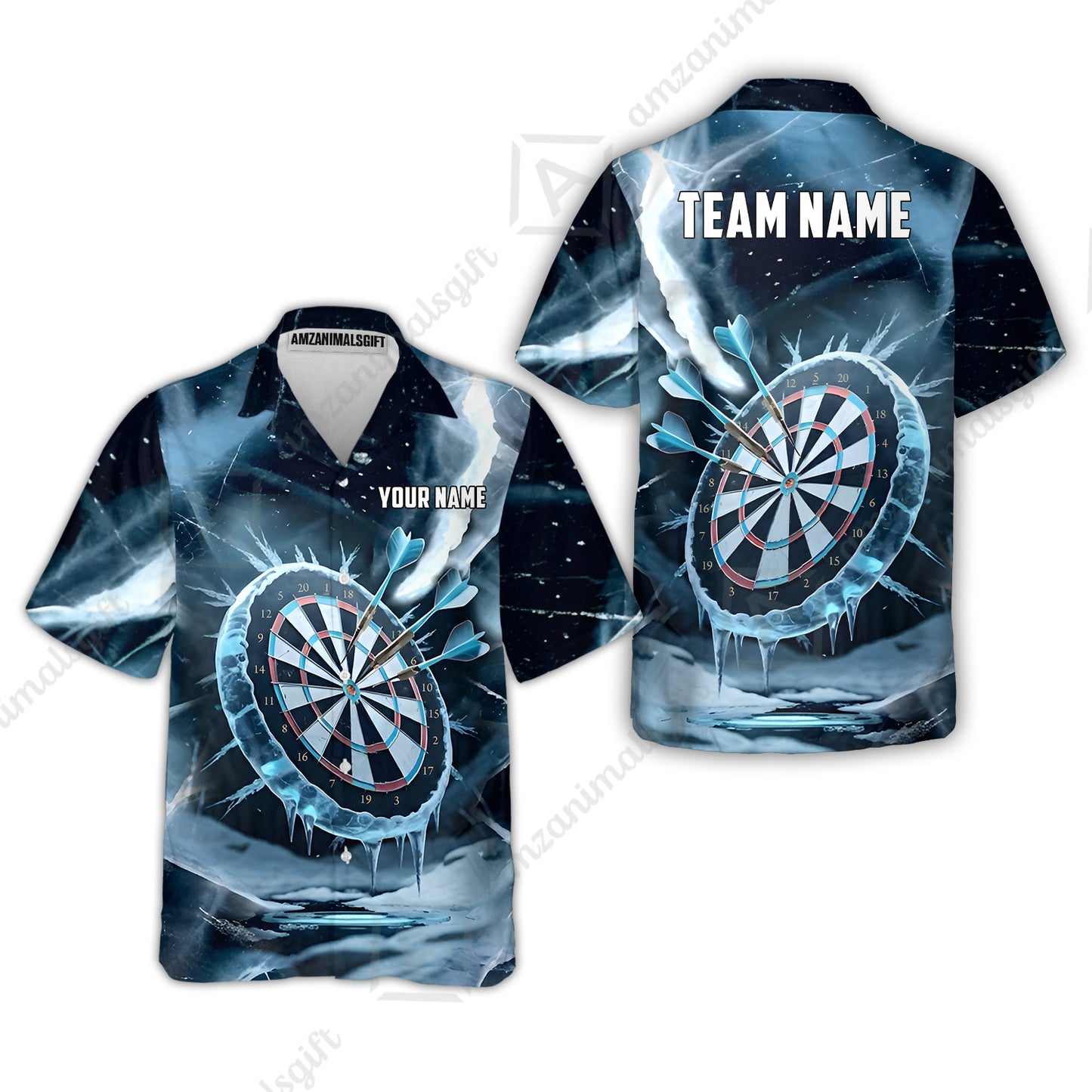 Custom Darts Team Jersey, Personalized Ice Strike Darts Polo Shirt For Players With Name & Team Name