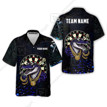 Custom Darts Team Jersey, Personalized Alligator Dart Jersey Shirt For Players With Name & Team Name