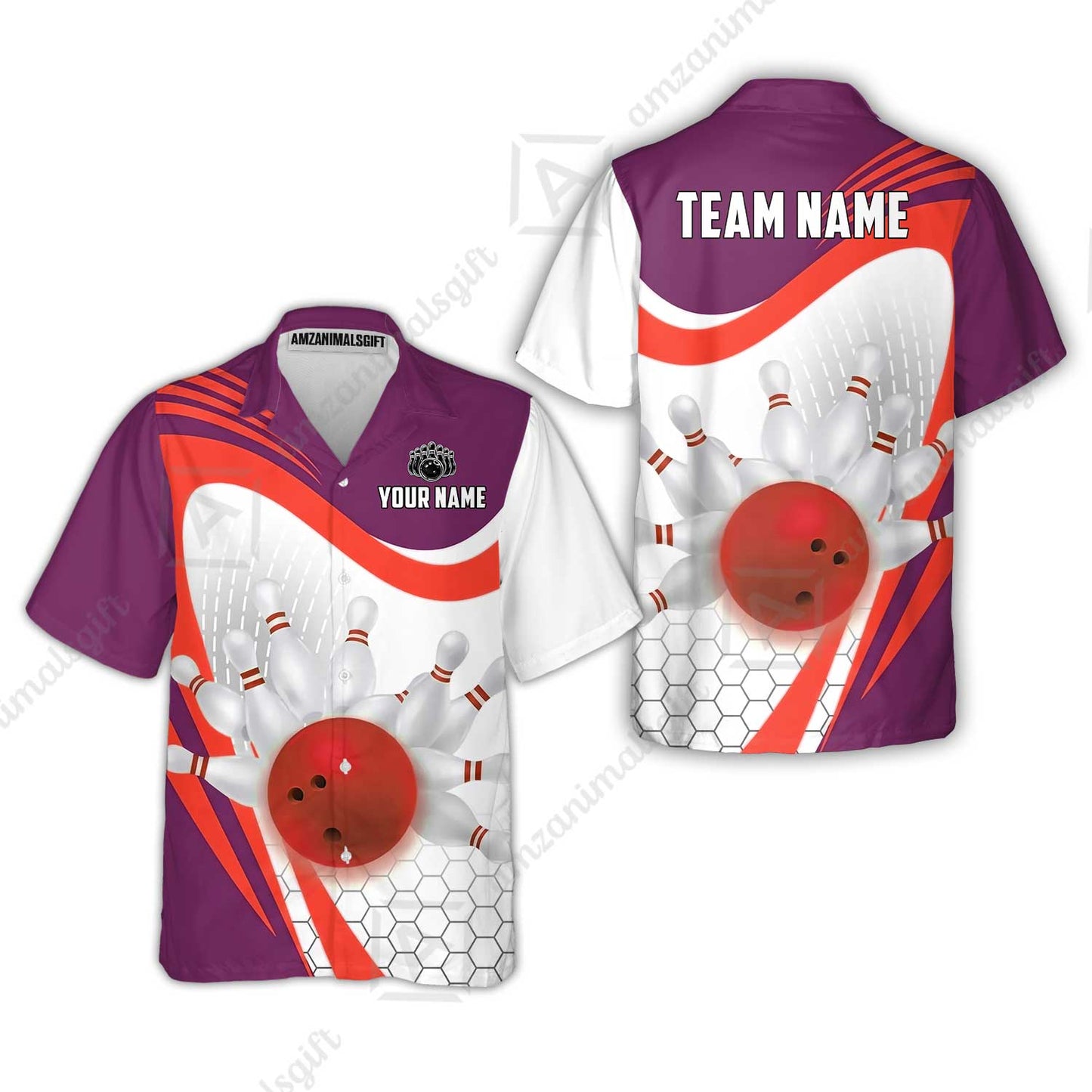 Custom Bowling Jersey Polo Shirt, Geometric Streamline & Fresh Mint, Custom Bowling Jersey Team Shirt For Players With Name & Team Name