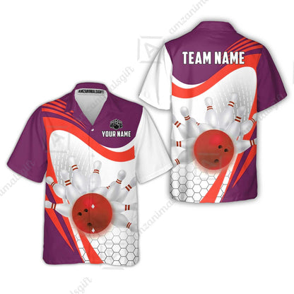 Custom Bowling Jersey Polo Shirt, Geometric Streamline & Fresh Mint, Custom Bowling Jersey Team Shirt For Players With Name & Team Name