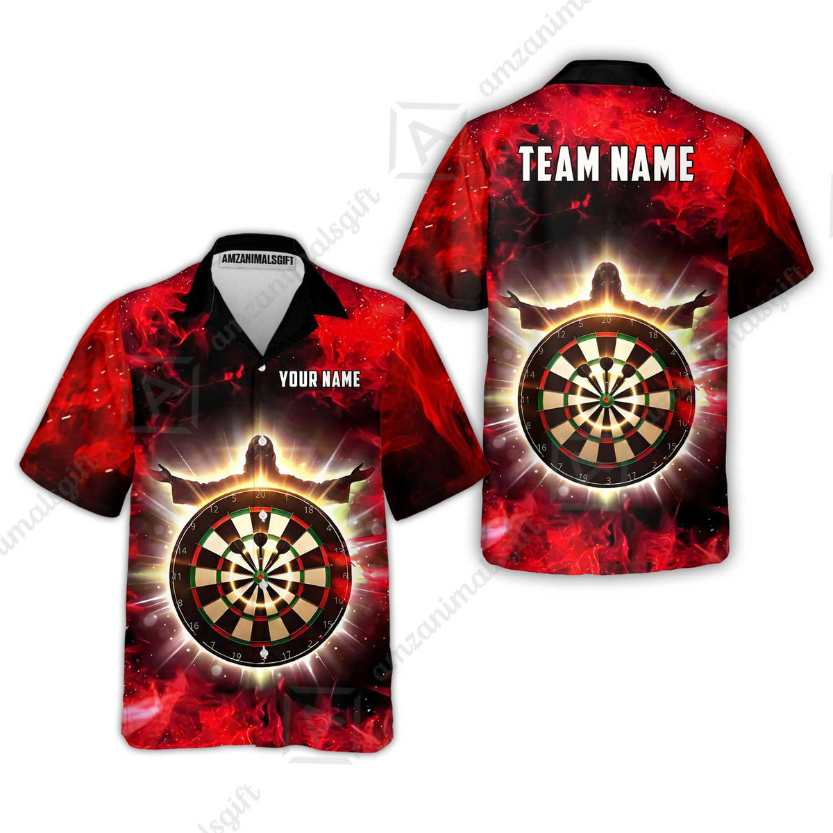 Custom Darts Team Jersey, Personalized Heavenly Strike Dart Polo Shirt For Players With Name & Team Name