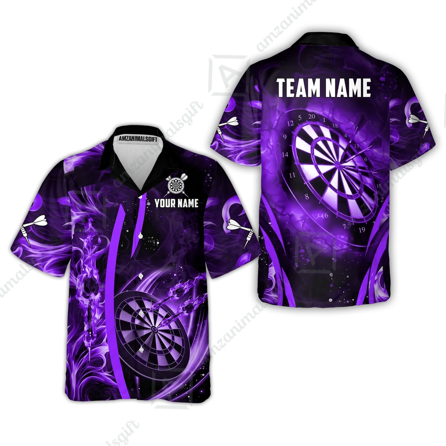 Custom Darts Jersey Polo Shirt, Vibrant Neon Darts, Custom Dart Jersey Team Shirt For Players With Name & Team Name