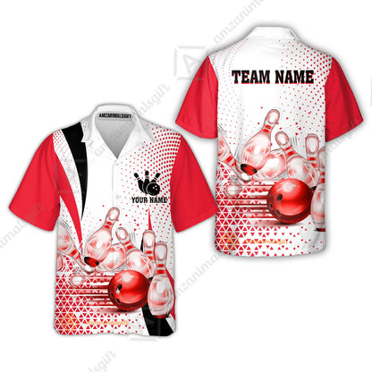 Custom Bowling Polo Shirt - Bowling Jerseys Team, Bowling uniforms, Custom Bowling Shirts With Personalized Name And Team Name - Gifts for Bowlers