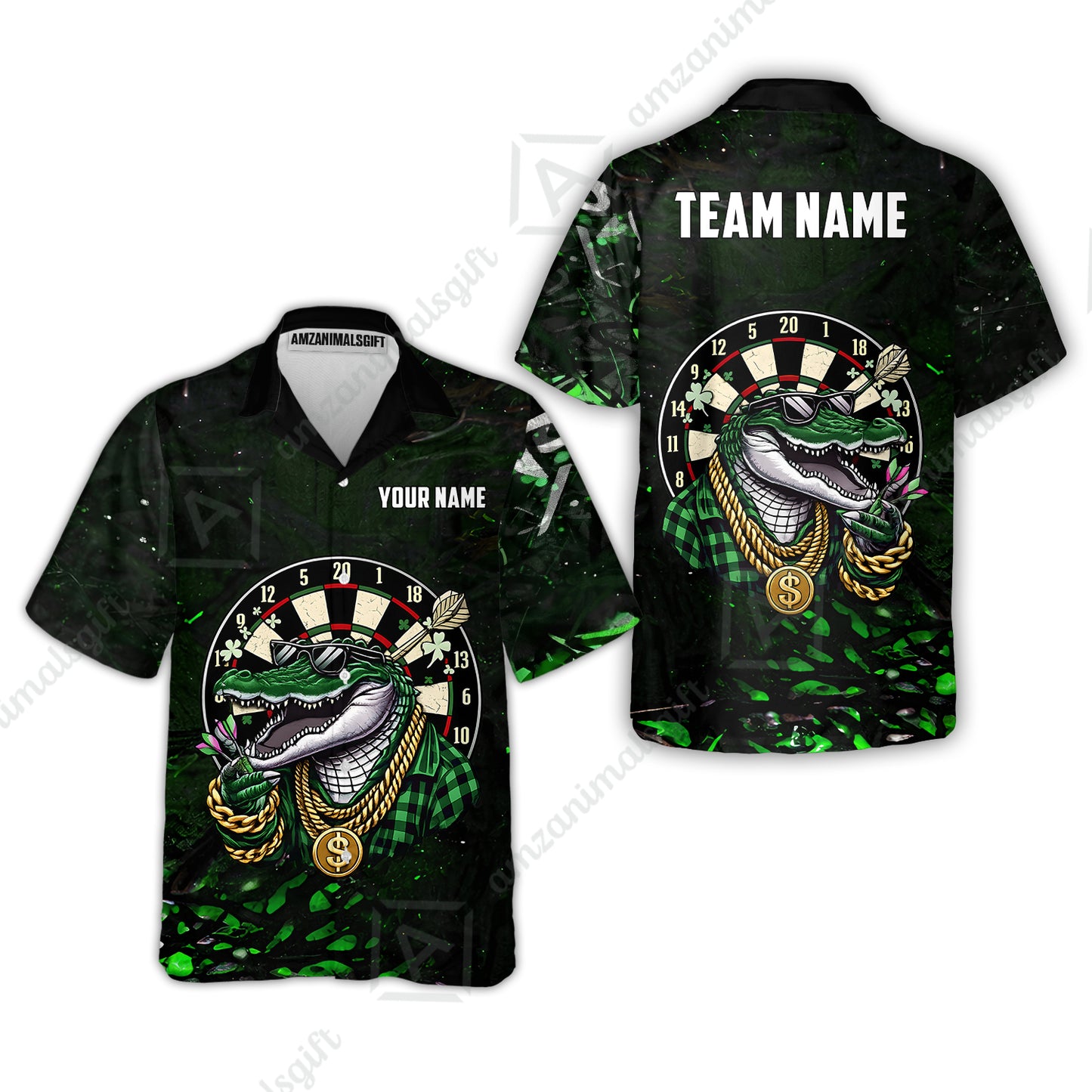 Custom Darts Team Jersey, Personalized Alligator Dart Jersey Shirt For Players With Name & Team Name