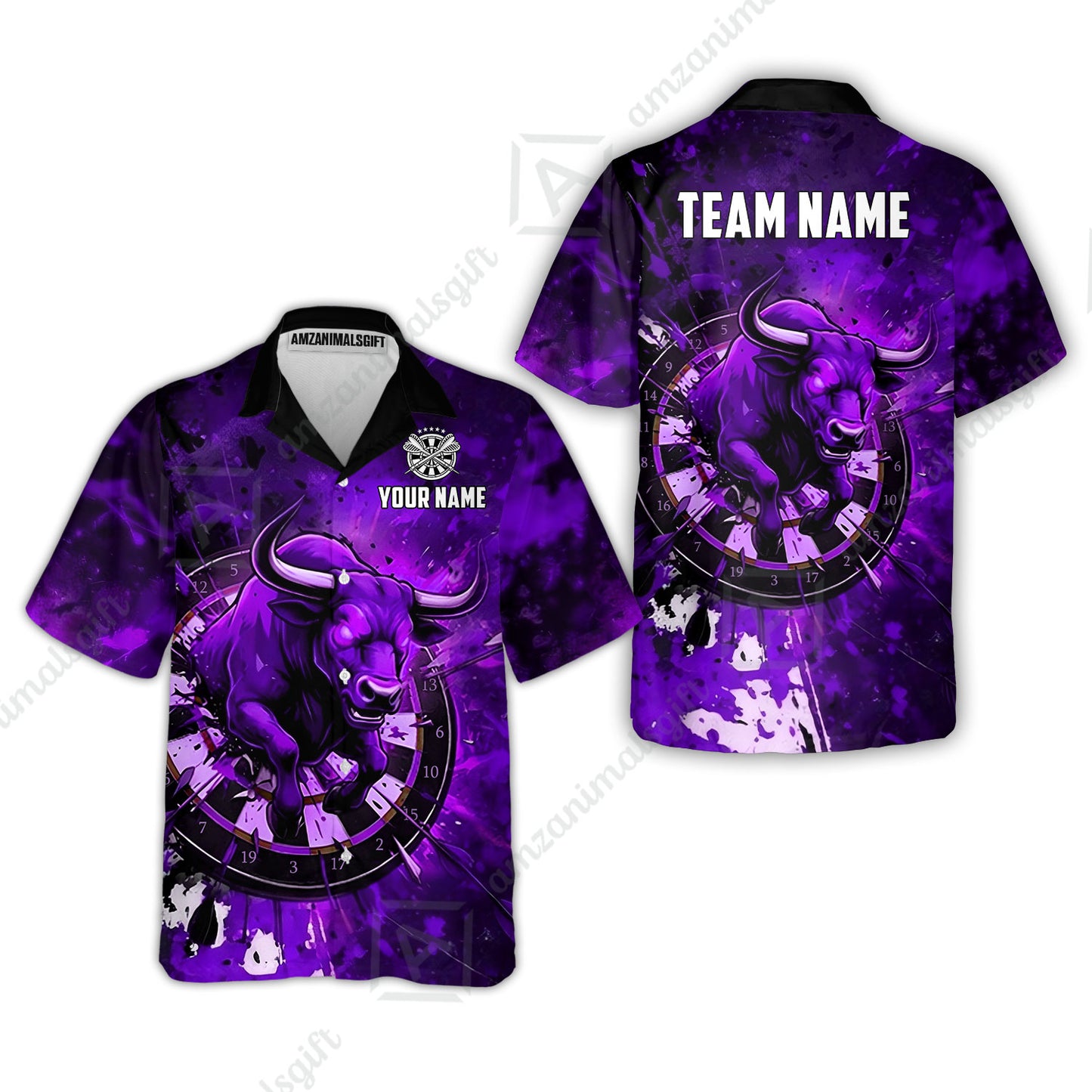 Custom Darts Team Jersey, Personalized Raging Bull Jersey Shirt For Players With Name & Team Name