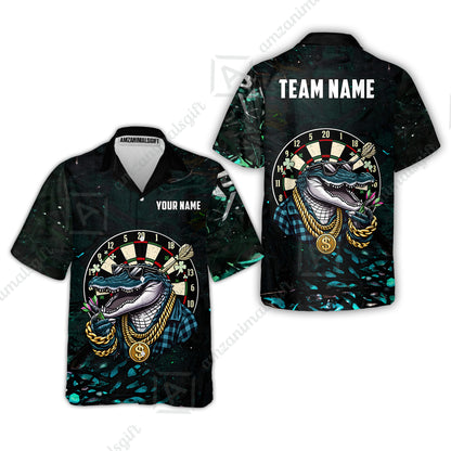 Custom Darts Team Jersey, Personalized Alligator Dart Jersey Shirt For Players With Name & Team Name