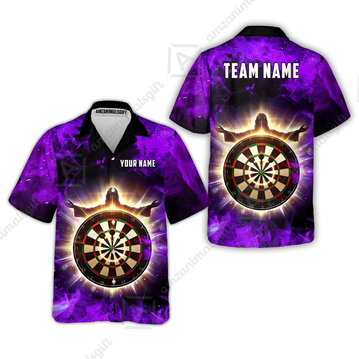 Custom Darts Team Jersey, Personalized Heavenly Strike Dart Polo Shirt For Players With Name & Team Name