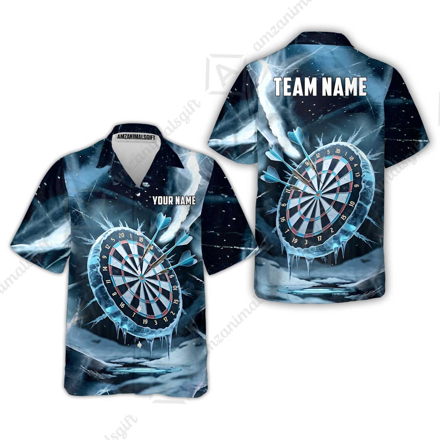 Custom Darts Team Jersey, Personalized Ice Strike Darts Polo Shirt For Players With Name & Team Name