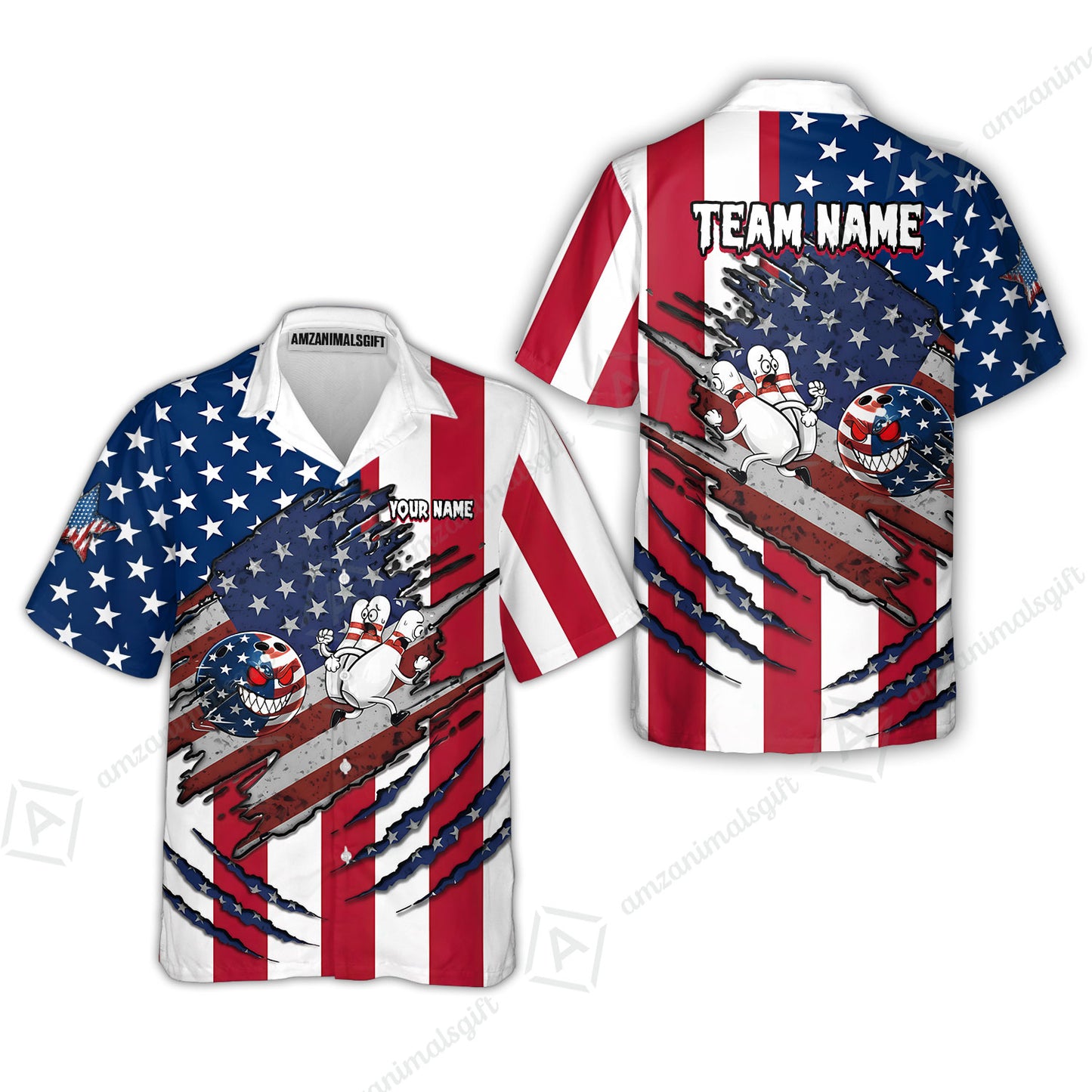 Custom Bowling Jersey Polo Shirt, Monster Strike Bowling Custom Bowling Jersey Team Shirt For Players With Name & Team Name