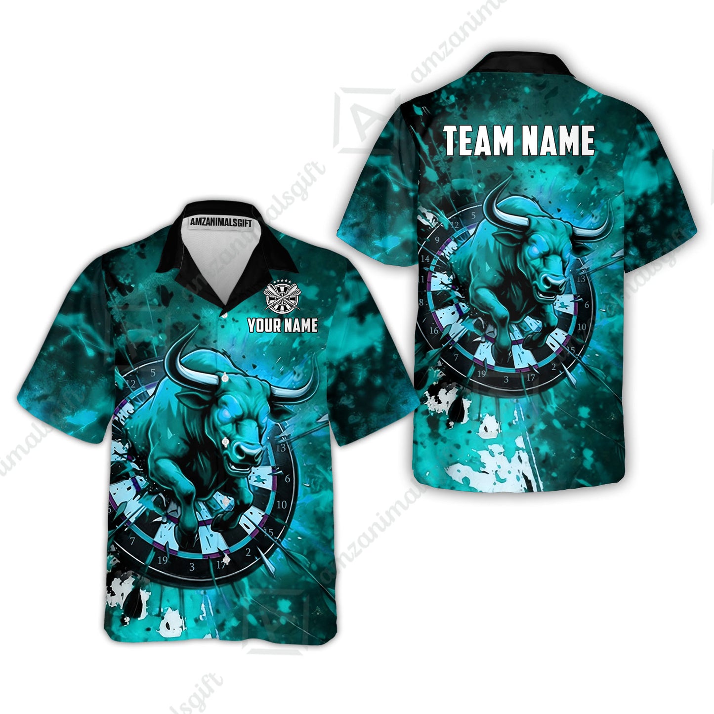 Custom Darts Team Jersey, Personalized Raging Bull Jersey Shirt For Players With Name & Team Name