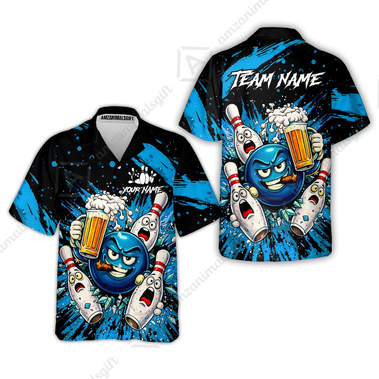 Hawaiian Shirt||Blue