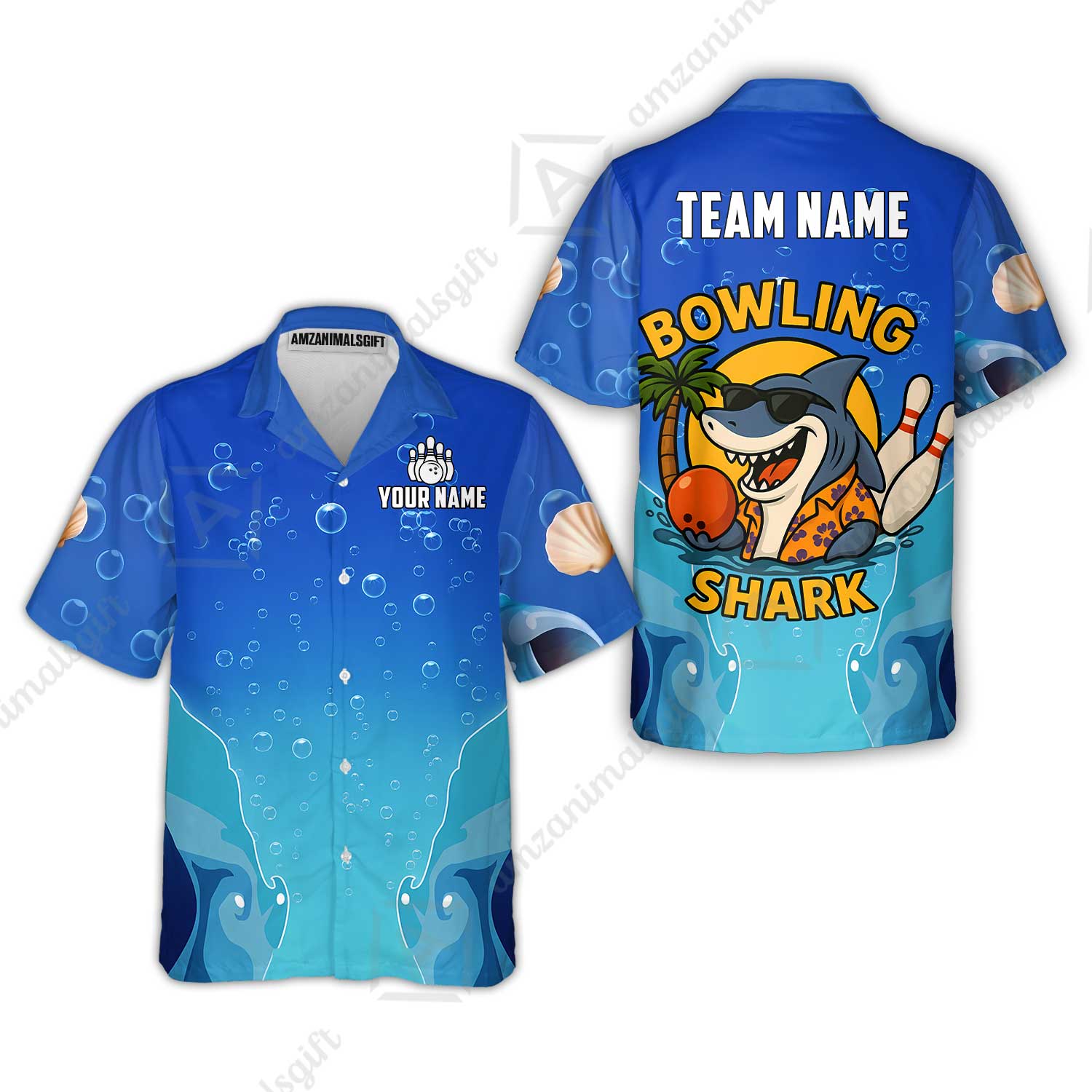 Hawaiian Shirt||Blue