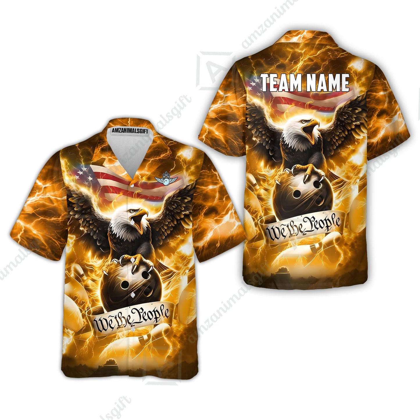 Hawaiian Shirt||Gold