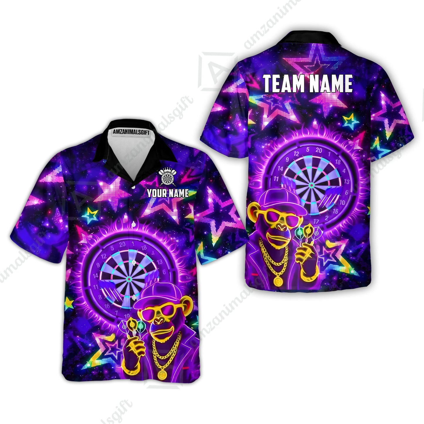 Hawaiian Shirt||Purple