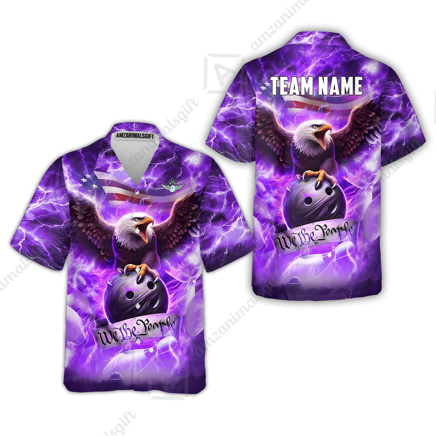 Hawaiian Shirt||Purple