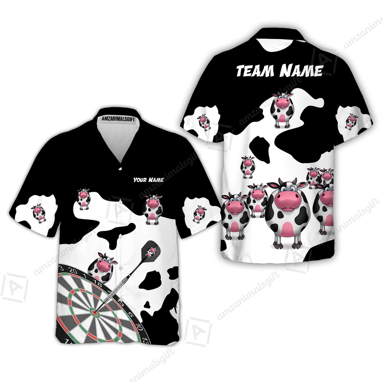 Hawaiian Shirt||Black