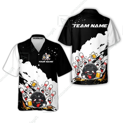 Hawaiian Shirt||Black