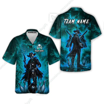 Hawaiian Shirt||Cyan