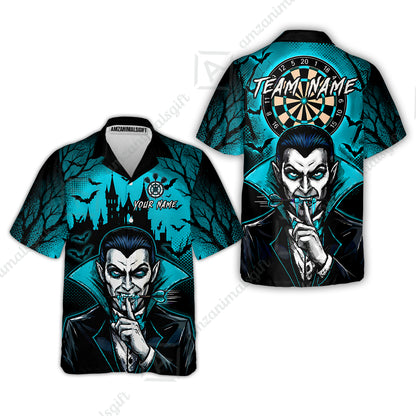 Hawaiian Shirt||Cyan