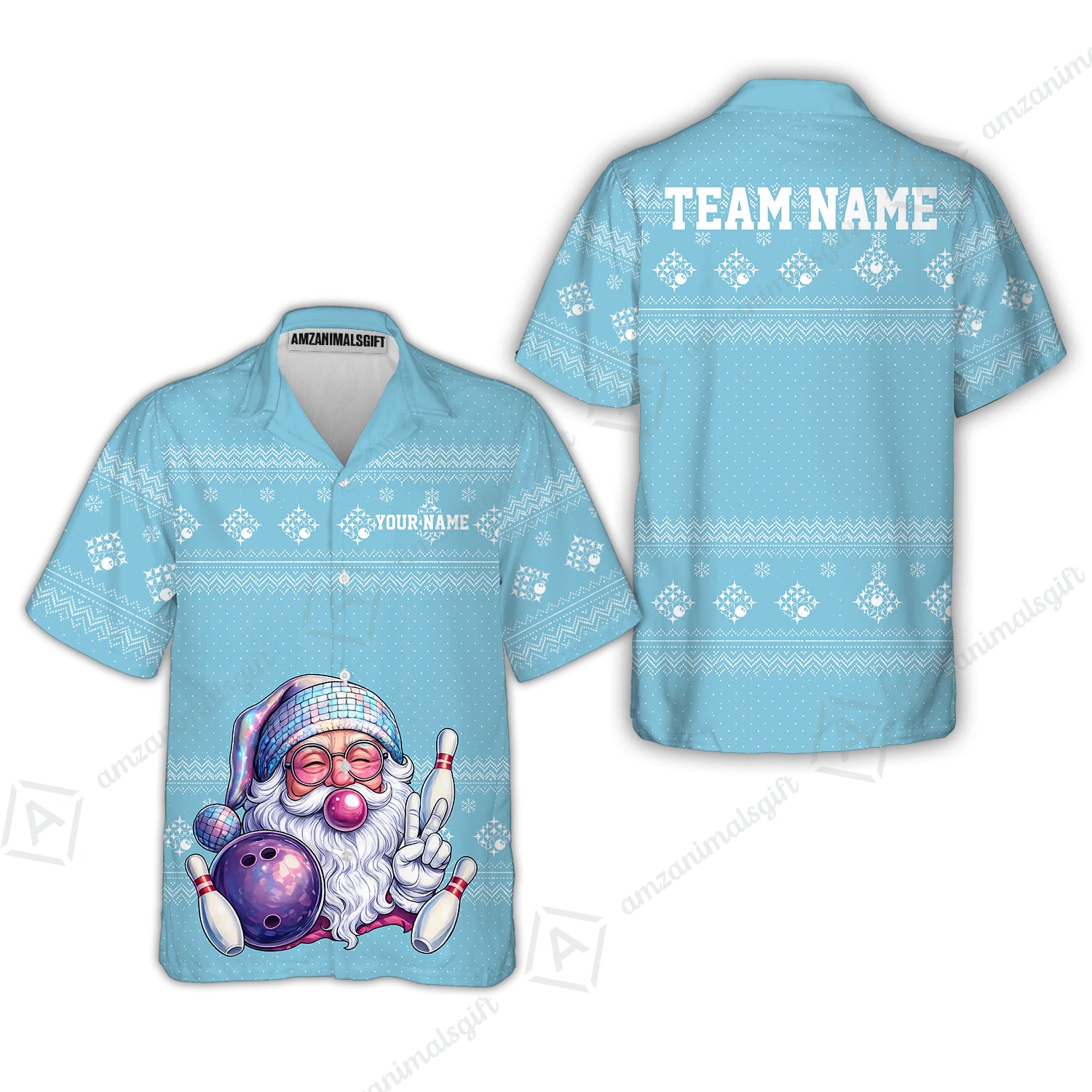 Hawaiian Shirt||Cyan