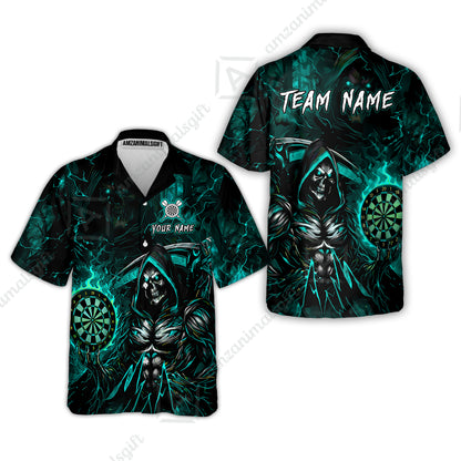 Hawaiian Shirt||Cyan