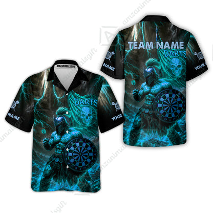 Hawaiian Shirt||Cyan