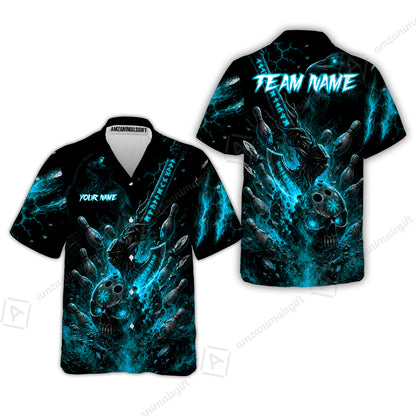Hawaiian Shirt||Cyan