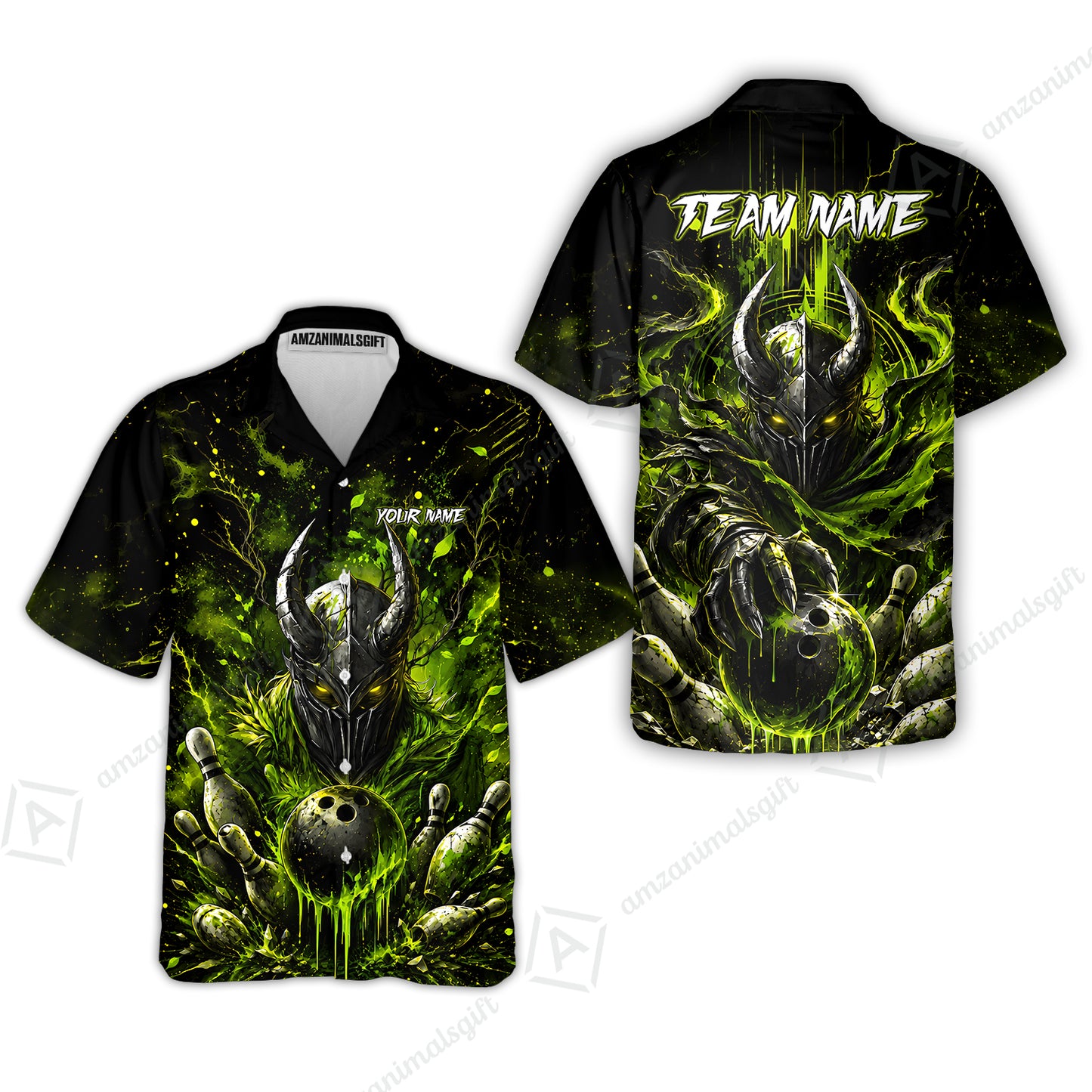 Hawaiian Shirt||Green