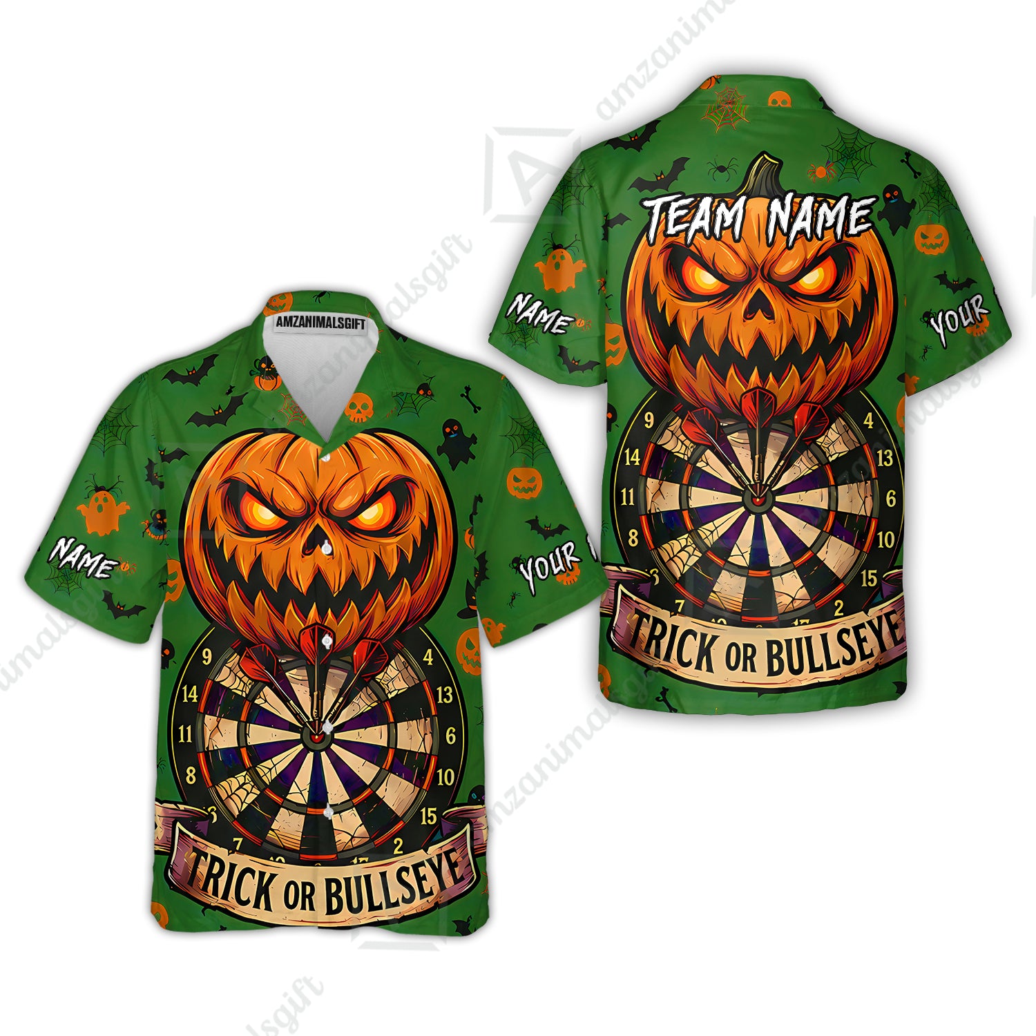 Hawaiian Shirt||Green
