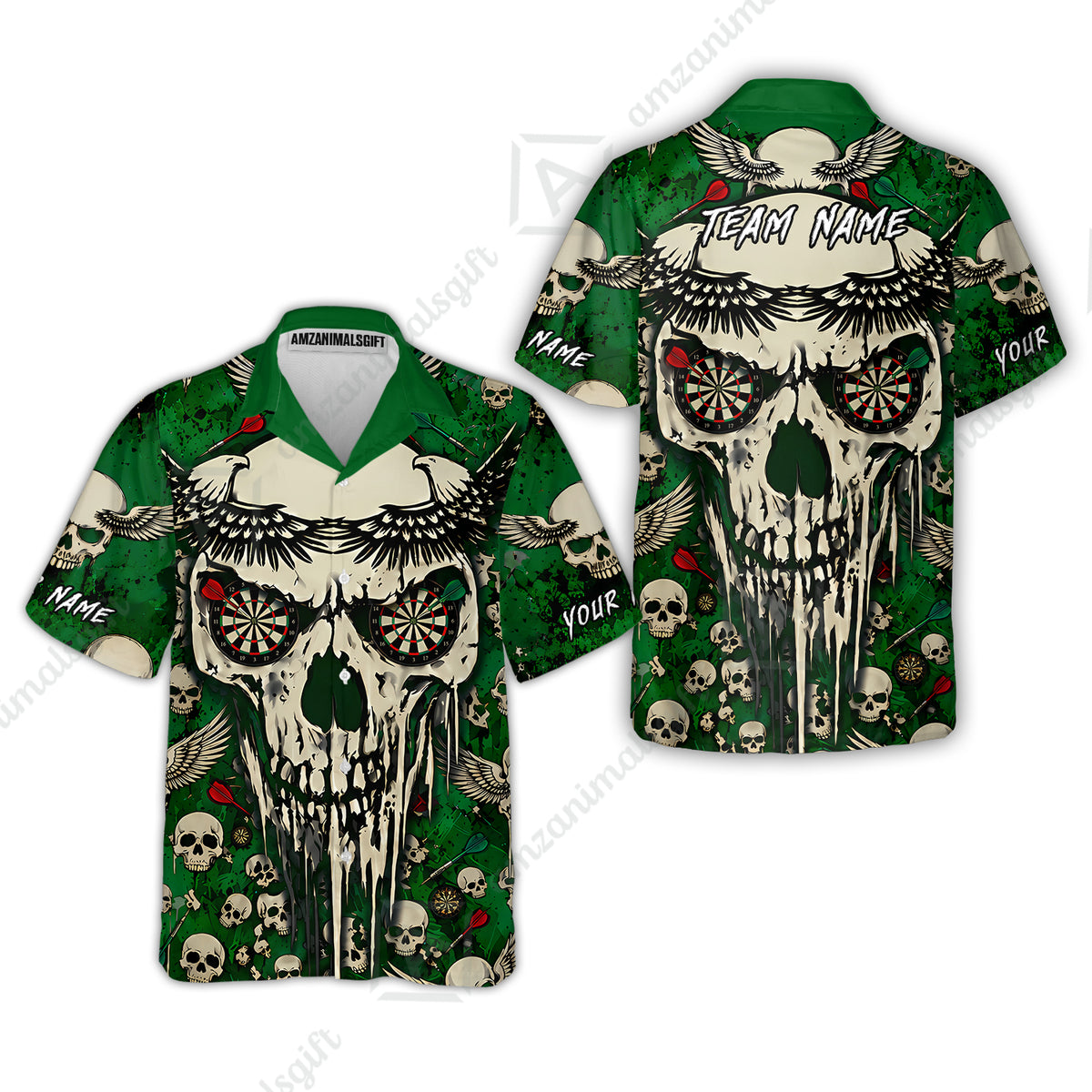 Hawaiian Shirt||Green