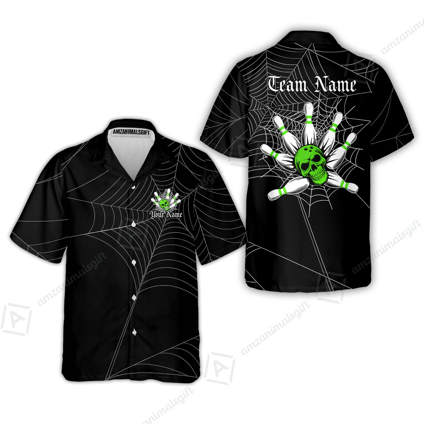 Hawaiian Shirt||Green