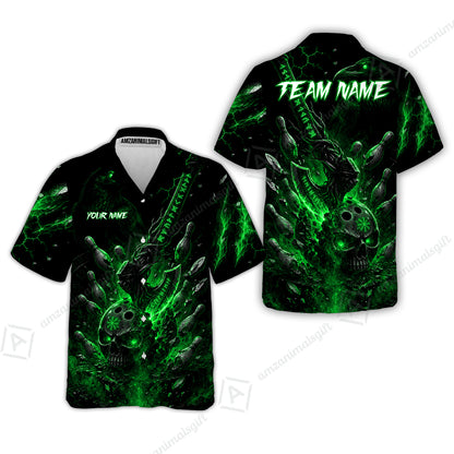 Hawaiian Shirt||Green