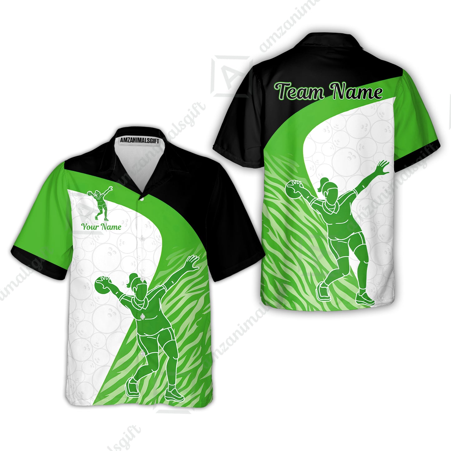 Hawaiian Shirt||Green