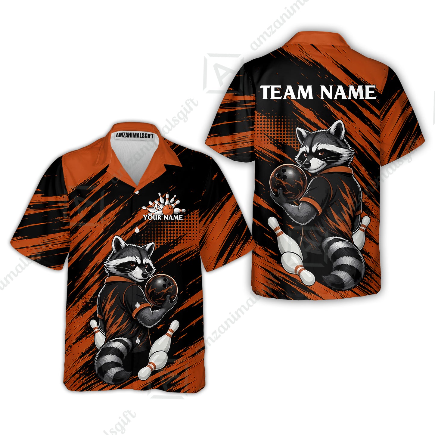 Hawaiian Shirt||Orange