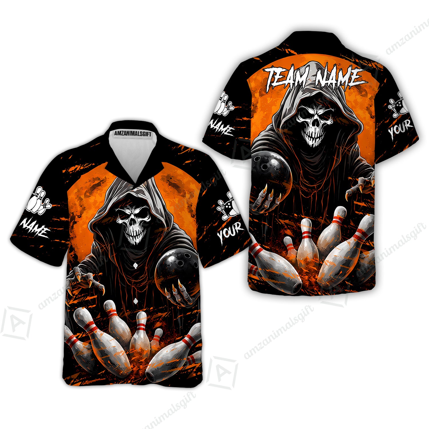 Hawaiian Shirt||Orange