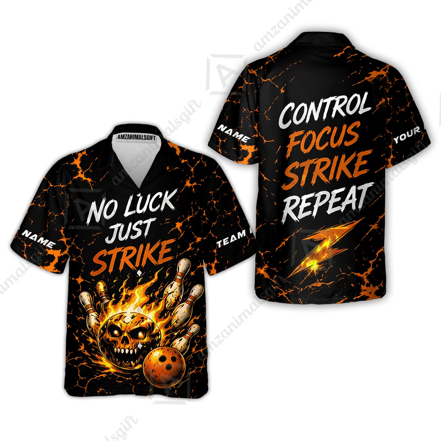 Hawaiian Shirt||Orange