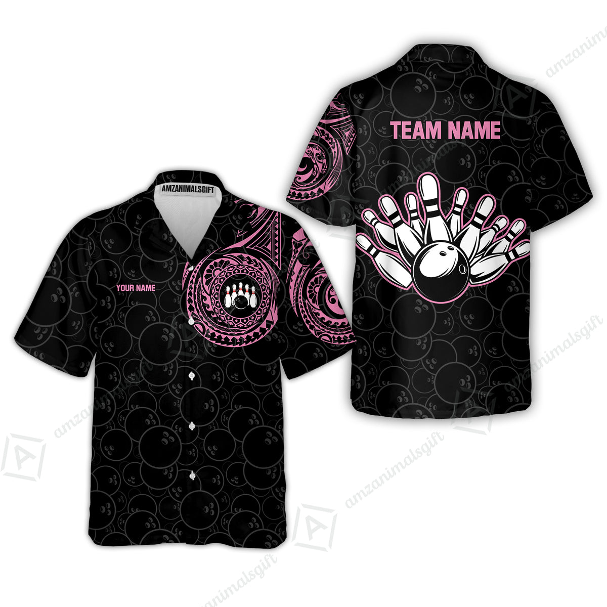 Hawaiian Shirt||Pink