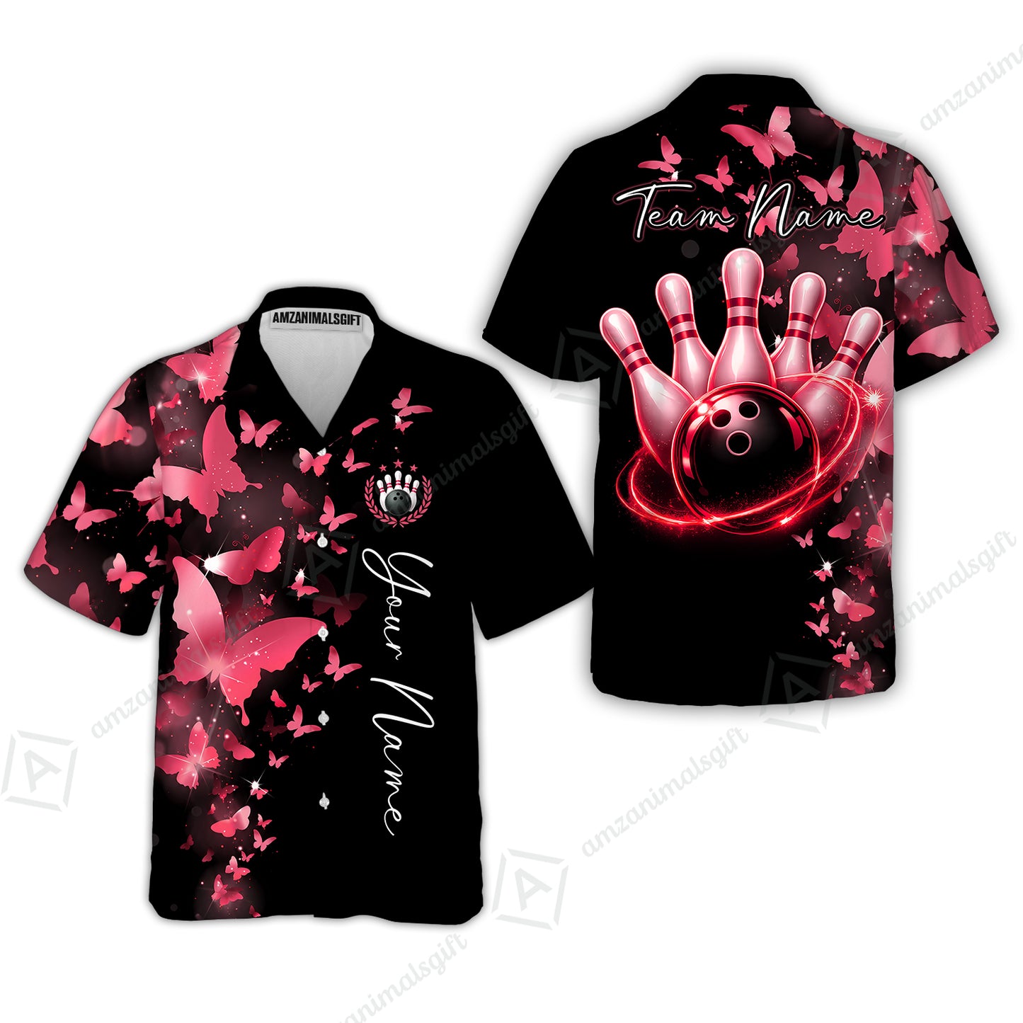 Hawaiian Shirt||Pink