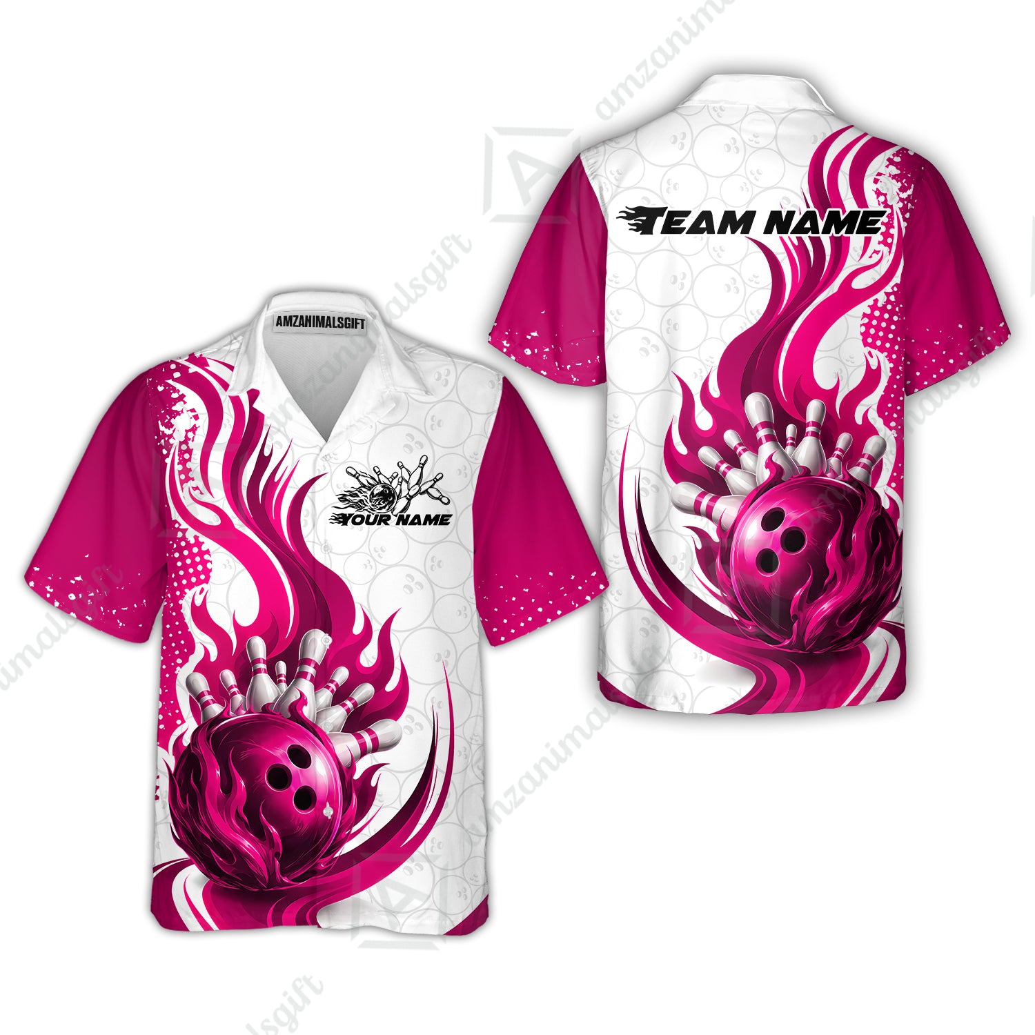 Hawaiian Shirt||Pink