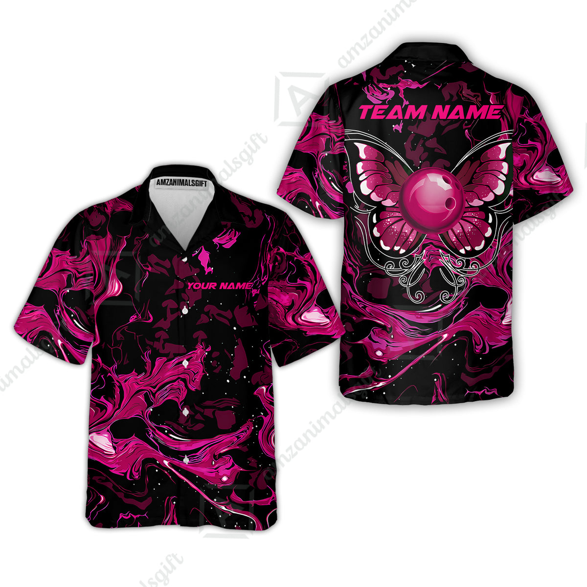 Hawaiian Shirt||Pink