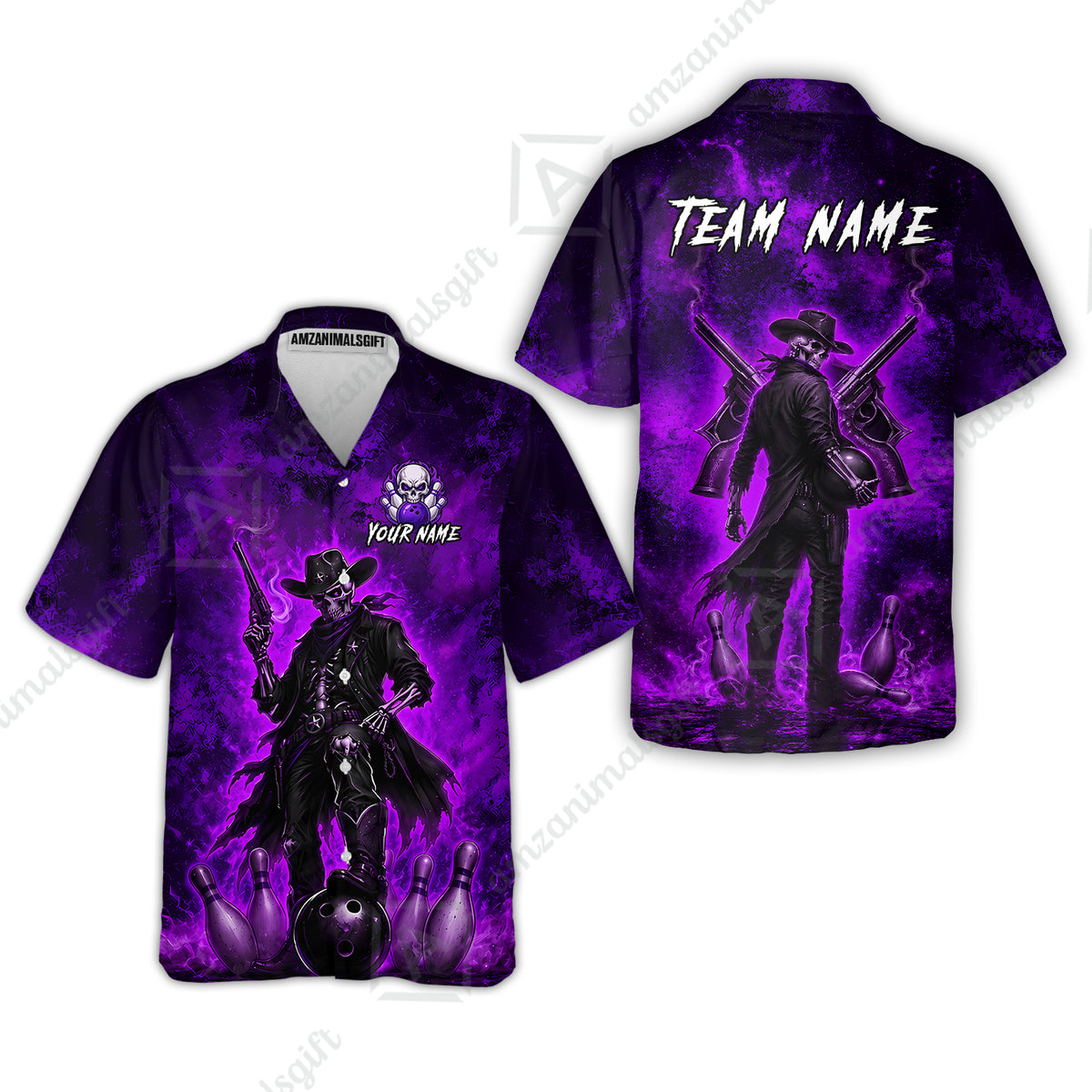 Hawaiian Shirt||Purple